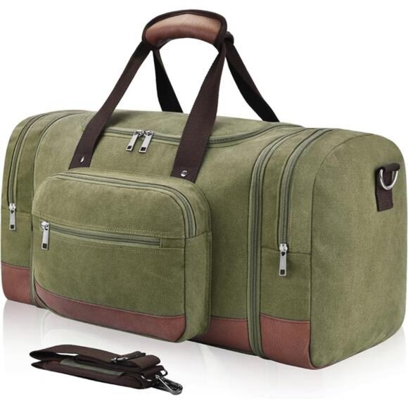 Expandable Duffle Bag for Men, Green